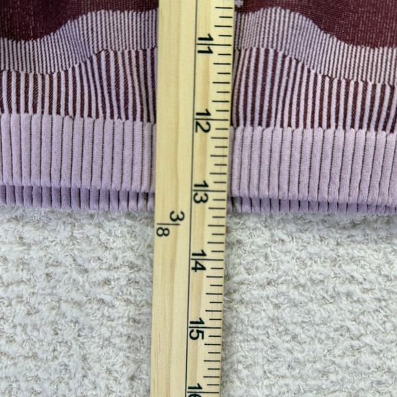 Fabletics Cropped Top Activewear Short Sleeve Athletic‎ Mauve Size L - Picture 6 of 6